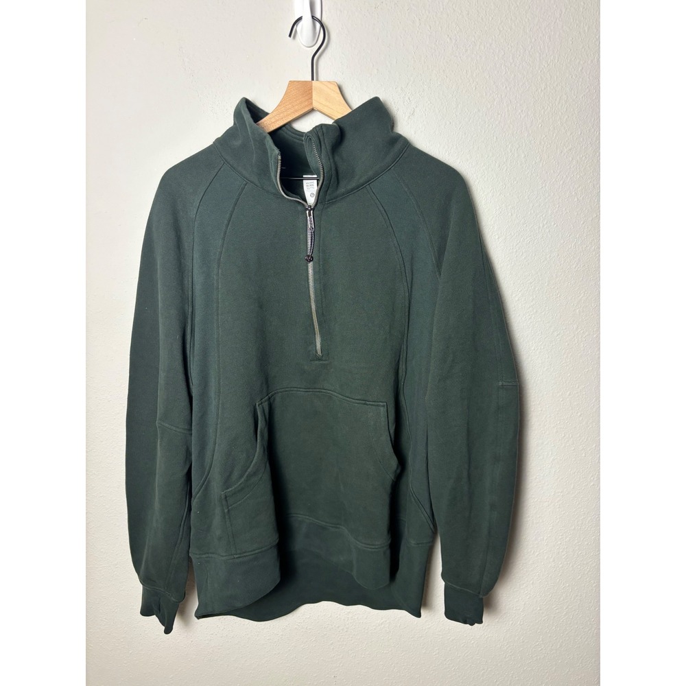 Lululemon Scuba Oversized Funnel-Neck Half Zip Long Green Sweatshirt XL/XXL